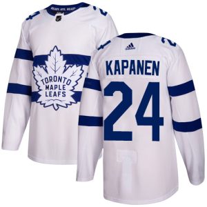 Kinder Toronto Maple Leafs Eishockey Trikot Kasperi Kapanen #24 Authentic Weiß 2018 Stadium Series